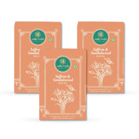 Ashpveda Sandalwood & Saffron Bathing Soap Bar | Ayurvedic Handmade Natural Scented Soap For Glowing, Smooth & Moisturizing Skin (100 gm) (Pack of 3)