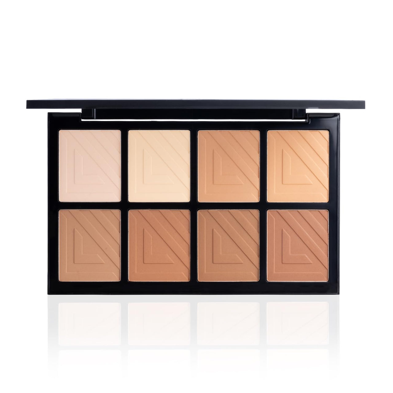 PAC Spotlight Contour Palette Powder for Face Makeup - x8 | Natural Sheer Finish | 8 Contouring & Highlighting Shades | Highly Pigmented, Full Coverage & Long Lasting for All Skin Type - 6g