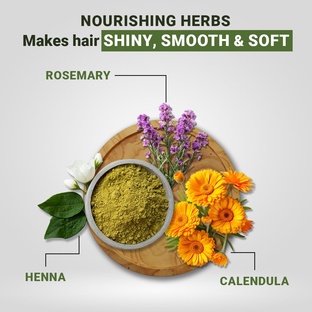 SESA Natural Black Hair Colour For Women and Men Long Lasting Natural Shiny Smooth Hair with Rosemary, Calendula and Heena, 100% Grey Coverage - (Natural Black 1.0)