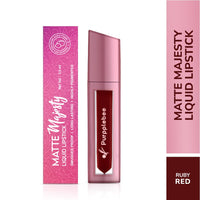 MATTE Majesty Liquid Lipstick Smudged Proof Long Lasting Highly Pigmented Water Proof Matte Liquid Lipstick (Rubby Red)