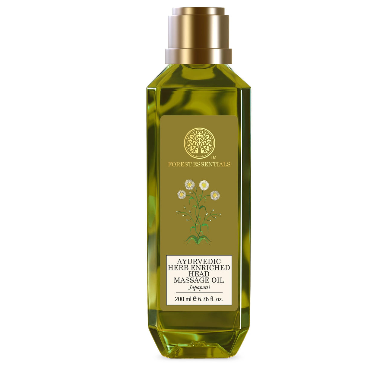 Forest Essentials Ayurvedic Japapatti Head Massage Oil For Stronger, Thicker Hair | Best for Dry & Chemically Treated Hair | Reduces Hairfall & Controls Frizz | Cold Pressed & Natural