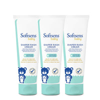 Softsens Baby Natural Diaper | Nappy Rash Cream, Enriched With Aloe Vera Juice and Shea Butter 50 g (Pack of 3)