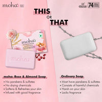 moha: Multi Soap Pack For Soft Hydrate & Nourished Skin & Face | 100gm X 3 = 300g