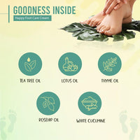 Glamveda Happy Foot Care Crack Cream For Moisturizes | Suitable for Dry & Cracked Foot Skin 100g Pack of 1