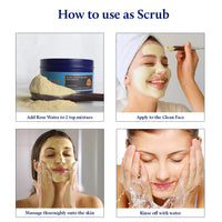 Blue Nectar Brightning Sandalwood Cream Women and Turmeric Face Ubtan
