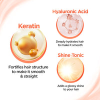 BBLUNT Advanced Smoothening Conditioner with Keratin & Hyaluronic Acid - 250 g | Makes Hair Frizz-Free & Straighter | Deeply Nourishes | Adds Spectacular Shine | For Men & Women