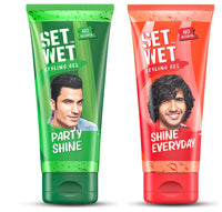 Set Wet Hair Gel Wet Look (50ml Tube) & Hair Gel Vertical Hold (50ml Tube) Combo