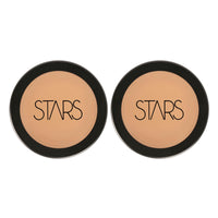 Stars Cosmetics Makeup Foundation Cream Face Professional Light Weight Matte Finish Waterproof blends seamlessly Long Lasting Full Coverage All Skin Types For Girls & Womens S4 (Pack of 2 8g Each)
