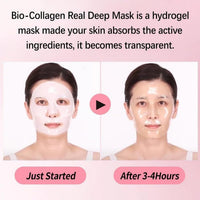 Bee & Beauty Bio Collagen Overnight Mask Pack of 2 | Korean Face Mask For Glass Skin | Sheet Mask For Deep Hydration, Pore minizmizing With Goodness Of Honey