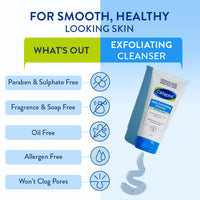 Cetaphil Daily Exfoliating Cleanser 178 ml for Normal, Dry & Oily Skin,Scrub For Glowing Skin, Non-irritating