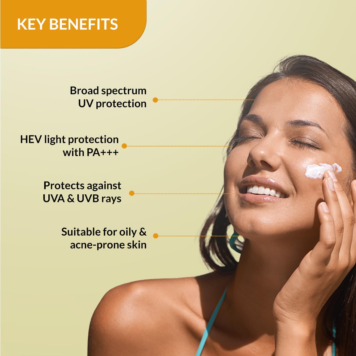 FIXDERMA Shadow Sunscreen SPF 50 Silicone Matte Cream PA+++, for Oily Skin-Acne Prone, Sun Screen Protector for Women & Men - 50Ml