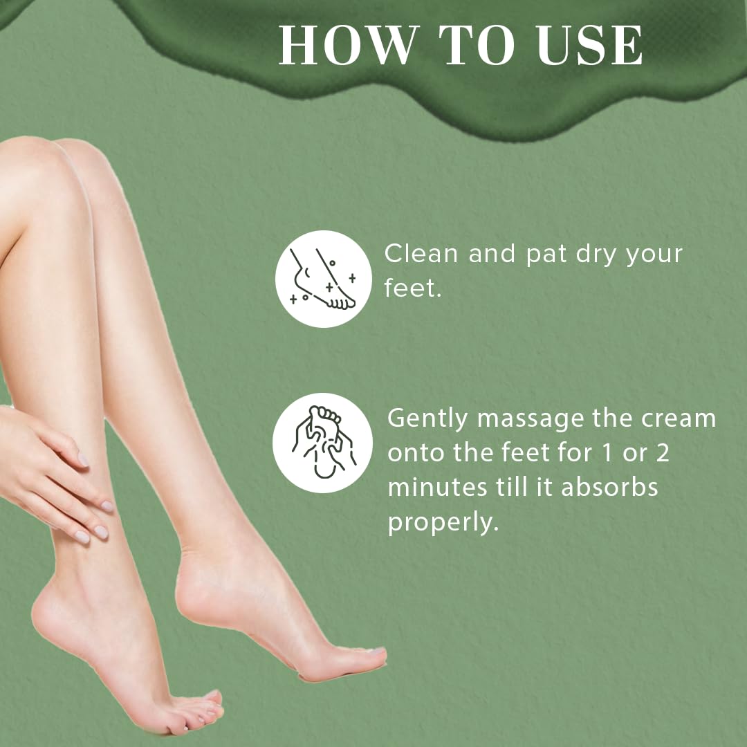 Khadi Natural Jasmine and Green Tea Herbal Foot Crack Cream| For Cracked Heels|Moisturizes dry feet | Antiseptic Properties that treat foot problems| 50g