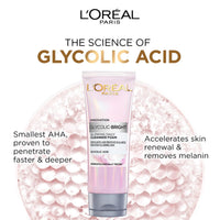 L'Oreal Paris Glycolic Bright Daily Foaming Face Cleanser & L'Oreal Paris Serum Combo