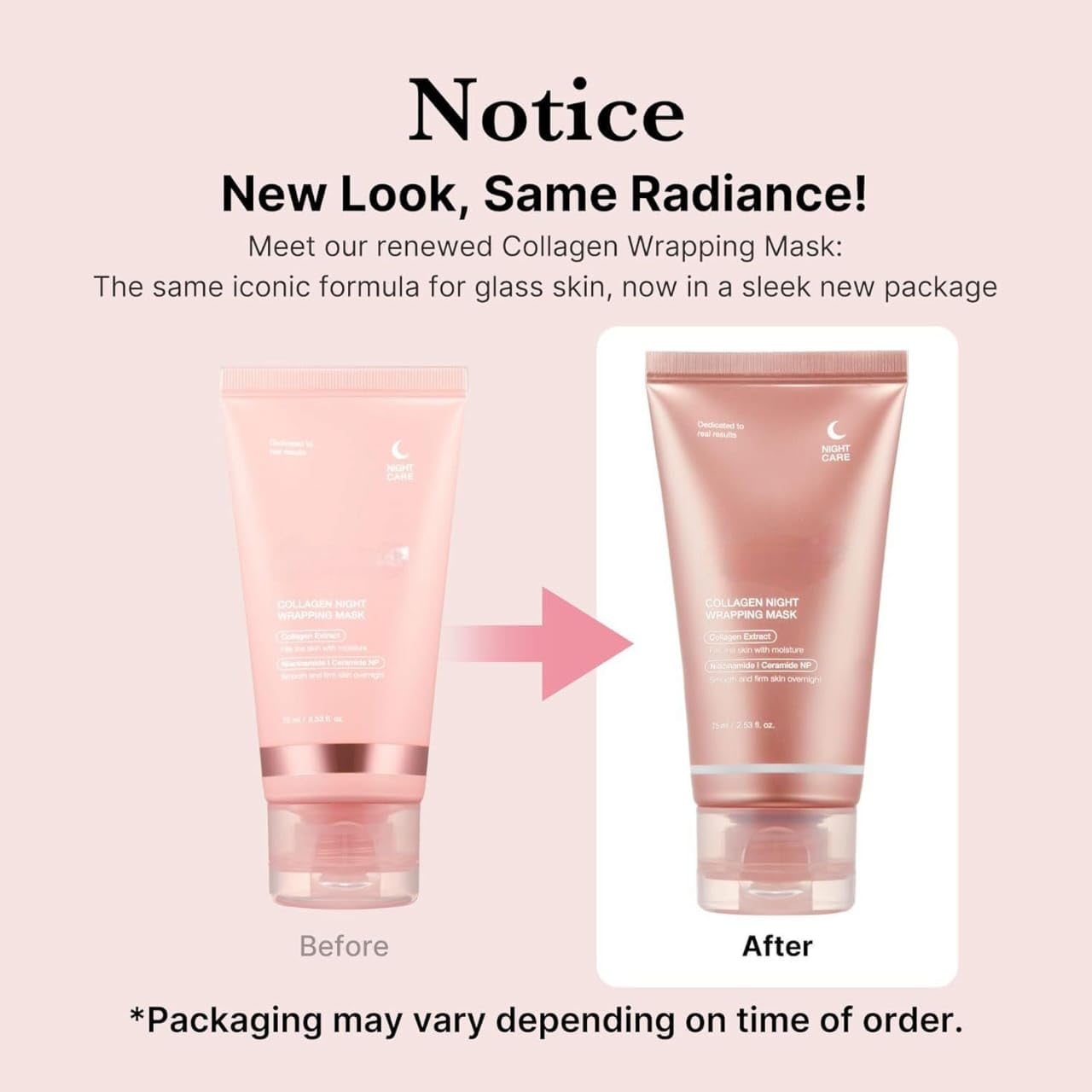 Bio-Collagen Overnight Face Mask | Hydrogel Mask for Deep Hydration, Pigmentation, Anti-Aging & Pore Minimizing | Hyaluronic Acid, Niacinamide, Vitamin E & Centella (TUBE 1)