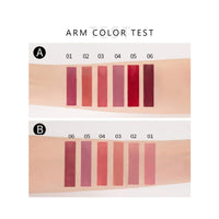 HUDACRUSH HUDA CRUSH 6-Piece Liquid Matte Nude Lipstick Set - Velvet Waterproof Mini Lipsticks for Women, Non-Stick Formula