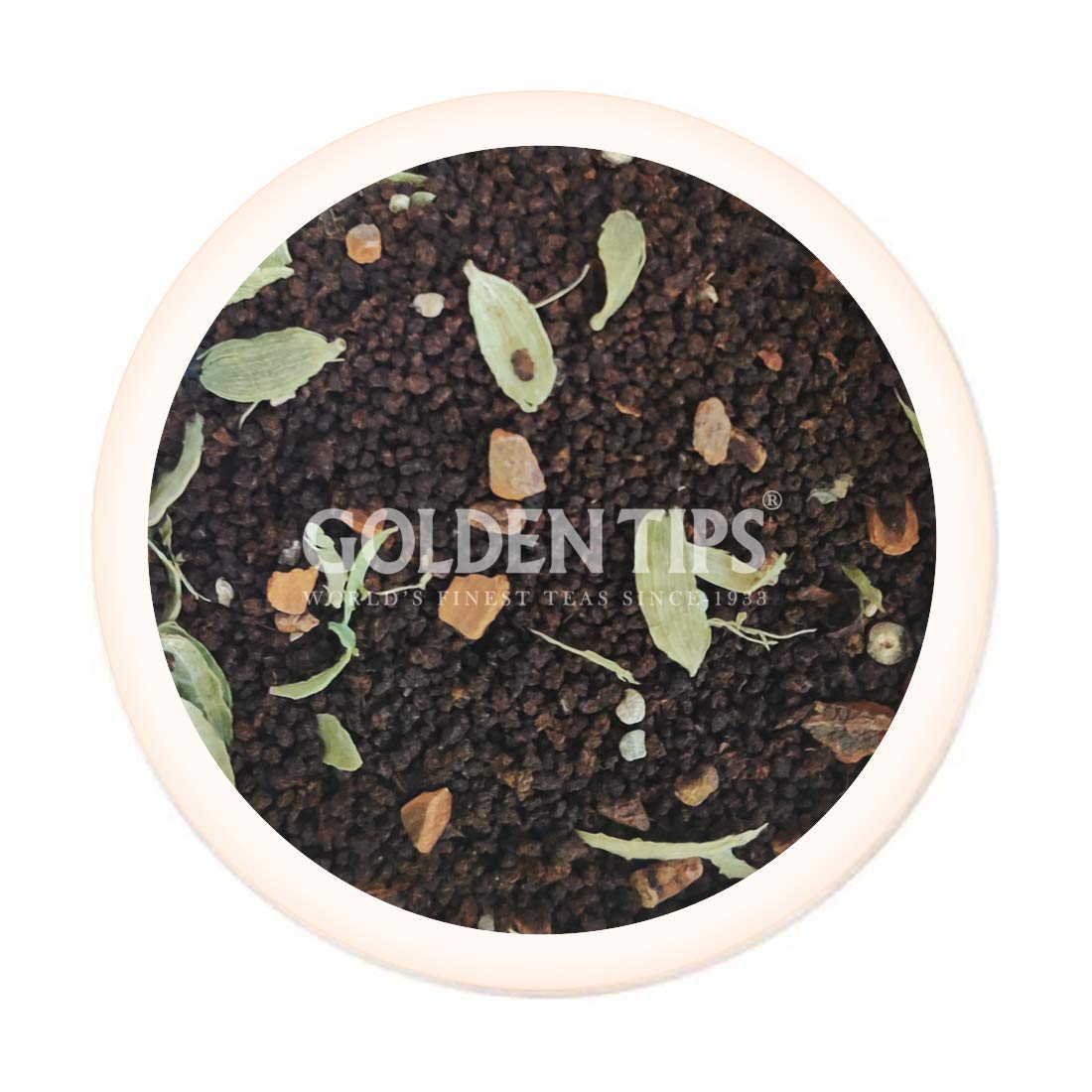 Golden Tips Indian Masala Chai, Loose Leaf Black Tea with Green Cardamom & Cinnamon, Authentic Spiced Tea Blend, Bold & Aromatic Flavor, Traditional Indian Chai (200 Gram, 100 cups)