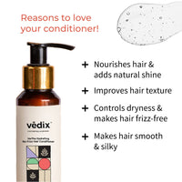 Vedix Dhavath Ayurvedic Shampoo & Vartha Hydrating Conditioner for Women | For Normal - Oily Hair | 200 ml