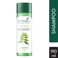 Biotique Bio Bhringraj Fresh Growth Therapeutic Oil, 120ml And Biotique Bio Neem Margosa Anti Dandruff Shampoo And Conditioner, 190ml