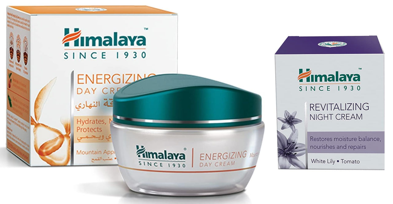 Himalaya Clear Complexion Day Cream, 50g & Herbals Revitalizing Night Cream, 50ml