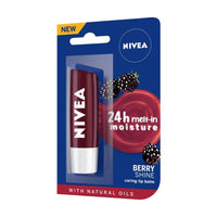 Nivea Lip Balm, Fruity Blackberry Shine, 4.8g & Shower Gel, Crème Soft Body Wash, Women, 250ml