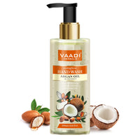 Vaadi Herbals Luxurious Handwash - 250 ml (Pack of 3, Argan Oil and Coconut with Lemongrass and Shea Butter and Strawberry)