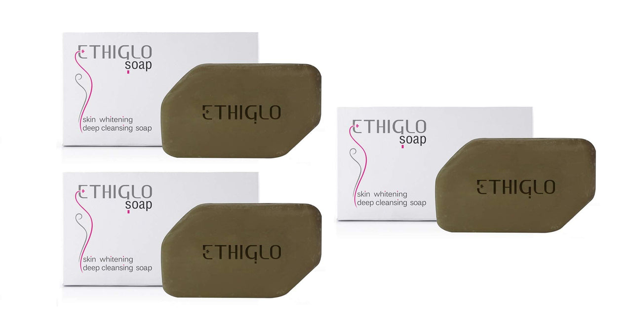 Ethiglo Skin Whitening Soap : 75grams : Pack of 03