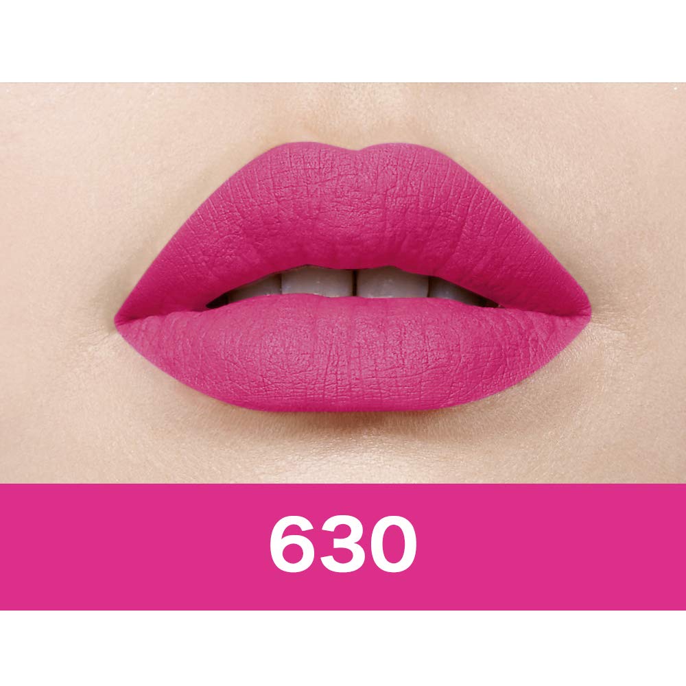 Maybelline New York Color Sensational Creamy Matte Lipstick, 656 Clay Crush, 3.9g and Maybelline New York Color Sensational Creamy Matte Lipstick, 630 Flaming Fuchsia, 3.9g