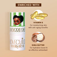 LoveChild Mini Masaba Bloominator Makeup Stick, Lumi-Matte Creamy Blush with Illuminator, Hydrating Shea Butter, Velvety Finish, Buildable, Richly Pigmented, Giggle (Light Pink) 7.5g