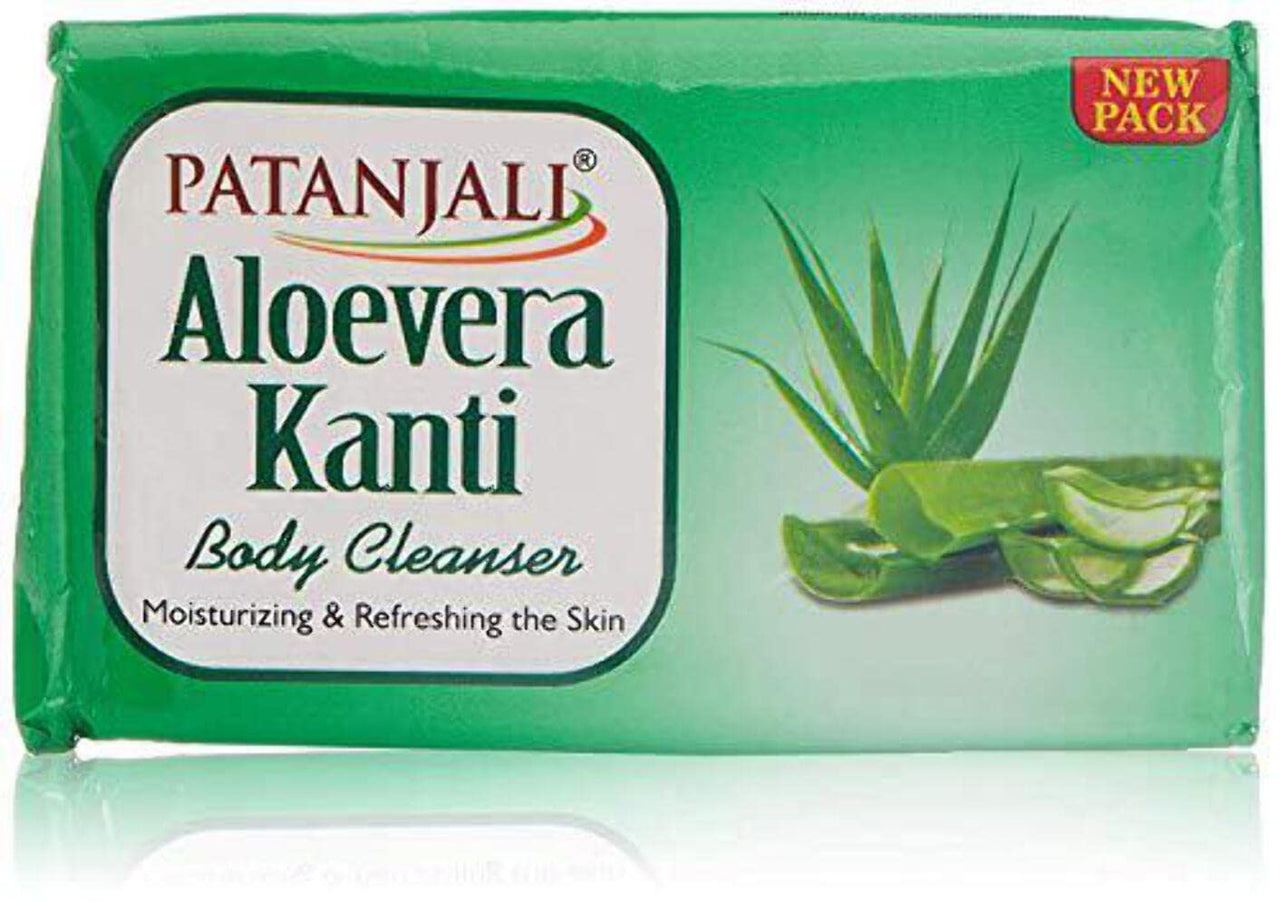 Patanjali Aloevera Kanti Body Cleanser - 150 g (Pack of 5)