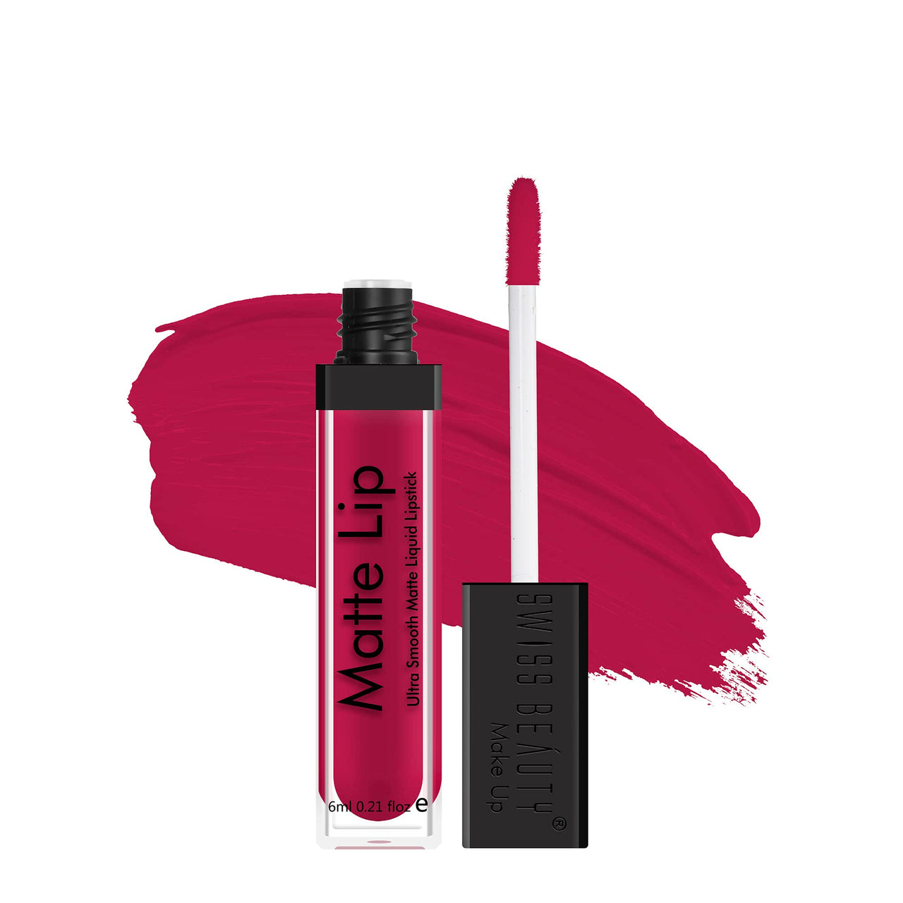 Swiss Beauty Ultra Smooth Matte Lip Liquid Lipstick, Smooth Lip Color, Weightless Finish, Silky Matte Finish, Shade- Romantic, 6ml