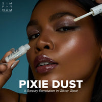 SIMPLYNAM Pixie Dust Multi-Use Glitter Glow | Liquid-to-Powder Formula | Buildable Shimmer | Lightweight & Hydrating | Vegan & Cruelty-Free | Multi-Use for Face & Body | Starlight