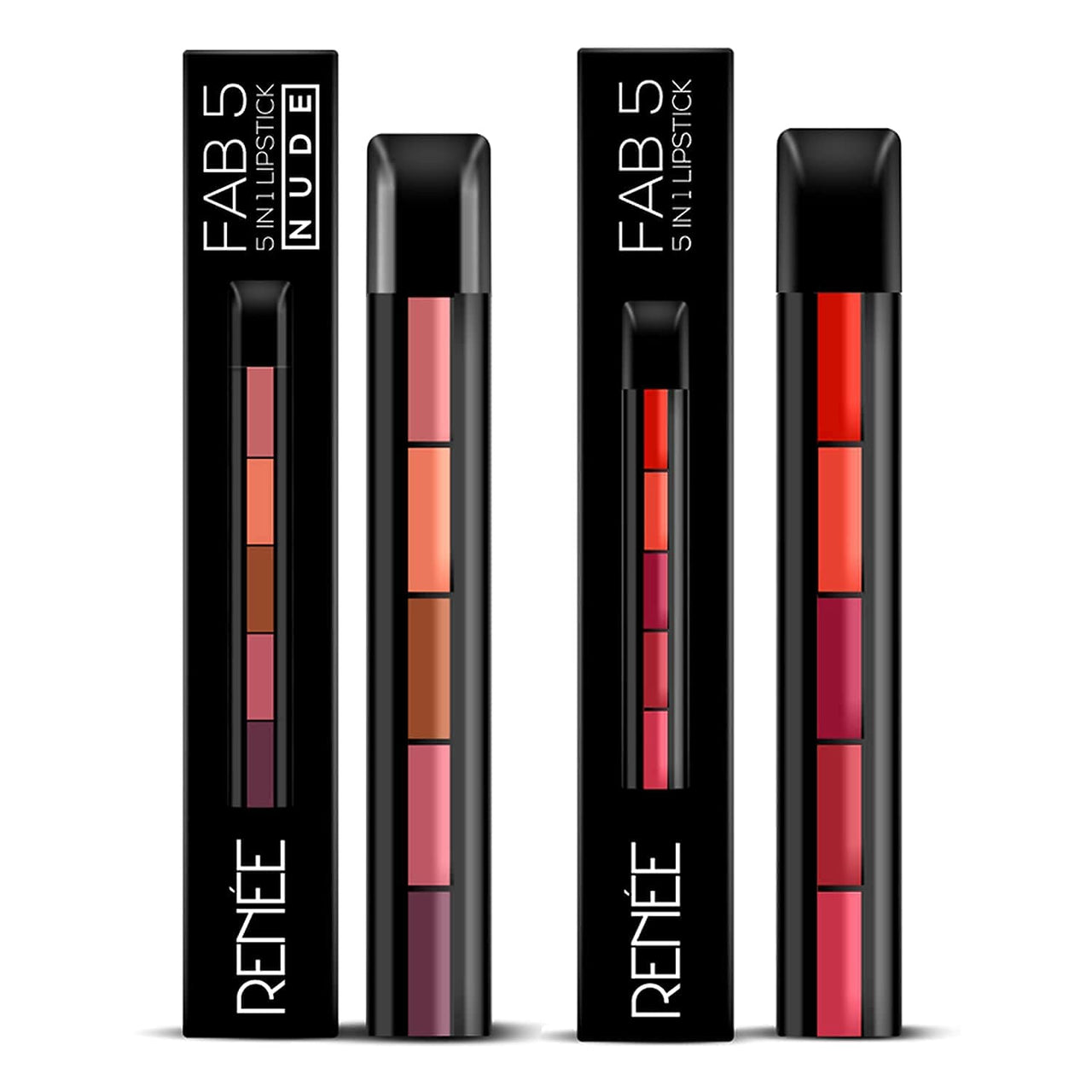 RENEE Lipstick FAB5 (Matte) & Lipstick FAB5 Nude (Matte)