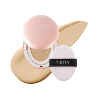TIRTIR Mask All-Cover Cushion Foundation | Full coverage, Skin fit, Satin Glow Finish | Korean Cushion Foundation #21W NATURAL IVORY | 4.5g