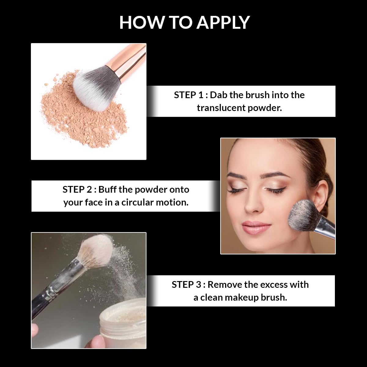 STARS COSMETICS Translucent Powder – Loose Setting Powder for Face | Lightweight & Long Lasting | Natural Soft Matte Finish | Makeup Artist Recommended | Covers Imperfections | 8Hrs Wear | Tan Pearl (20g)