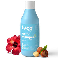 TuCo Kids Mild Shampoo With Soapnut, Almond, Henna, Pomegranate|Perfect For Soft, Smooth, Curly Tangled & Rough Hair|Paraben, Sls & Sulphate Free|Ph 5.5, Vegan & Tear Free|300 Ml (Pack Of 1) |