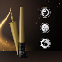 FACES CANADA Ultime Pro Matte Play Eyeliner - Gold, 2.5 ml | Quick Dry | Shimmer Finish | 24 Hr Long Lasting Formula | Precise Felt Tip | Highly Pigmented | Waterproof, Smudgeproof & Sweatproof