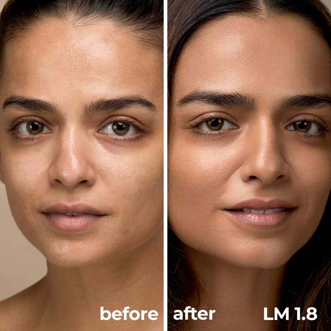 RUBY's ORGANICS Liquid Foundation for Face Makeup-Waterproof,Full Coverage Blendable,Long Lasting, Matte Finish and Poreless, Normal to Oily Skin, Vegan, Paraben and Silicon-Free, Shade Lm 01.8, 30Ml