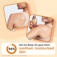 PureSense Macadamia Deep Moisturising Body Oil for All Skin Types with Rich Almond Oil & Rose Petals, Nourishes Skin, Relaxes Senses, Sulphate & Paraben Free, 100 ml