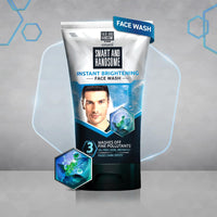 Smart and Handsome Instant Radiance Face Wash | Pro-Peptide | Instant Radiance| Washes of Fine Pollutants | Cooling Freshness | 100g