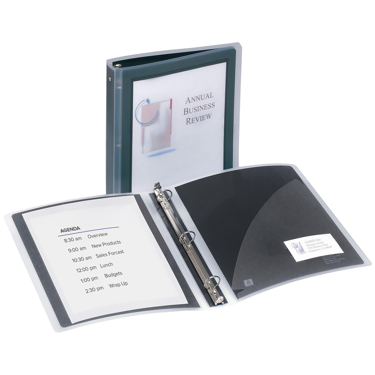 Avery Flexi-View 1 Inch Binder, Black, 1 Binder (17686) 1" 1 Pack