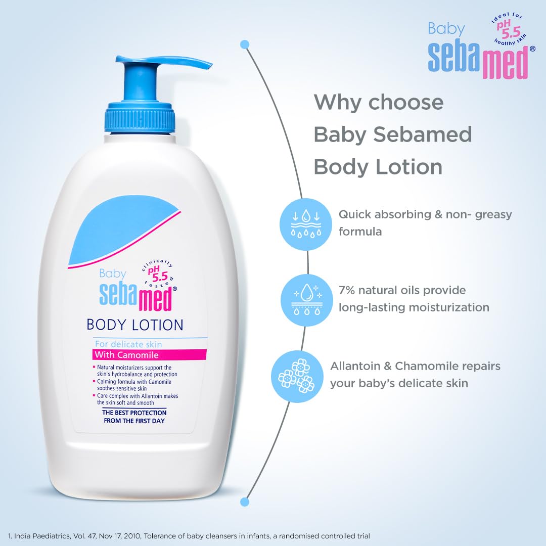 SebaMed Baby Body Lotion, For All Skin Types, 400 ml