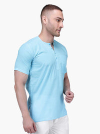 Rajubhai Hargovindas Men's  White Fine Cotton Short Kurta | Pack of 4 |