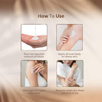 VLCC DeTan + WhiteGlo Moisturising Body Lotion SPF 30 PA+++ - 350ml | Brightens and Moisturises skin | With Cocoa, Shea Butter, Aloe Vera, and Almond Oil.