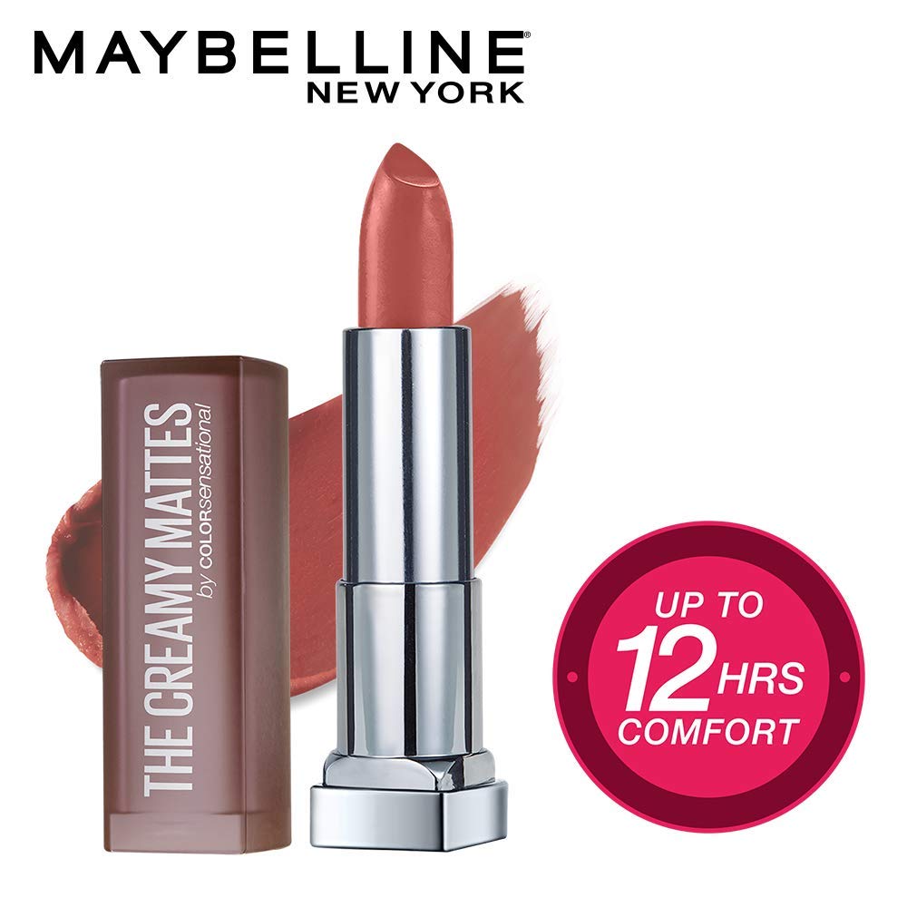 Maybelline New York Super Stay Matte Ink Liquid Lipstick, 15 Lover, 5ml and Maybelline New York Color Sensational Creamy Matte Lipstick, 657 Nude Nuance, 3.9g