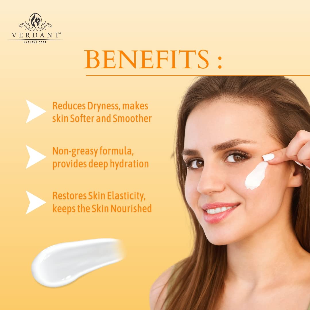 Verdant Natural Care Advanced and Deep Hydration, Moisture, Nourishing & Skin Brightening Papaya Body Lotion with SPF 20 and Papaya Extract - No Parabens, Sulphates - 200 ml