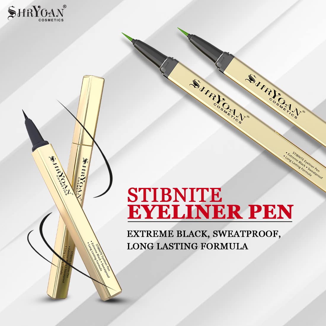 Shryoan Stibnite Eyeliner Pen| Intense Eyeliner | Matte Eyeliner | Lasts Long up to 24 hours | Tear, Sweat & Smudge Proof | (1.2g) | Color- Brown