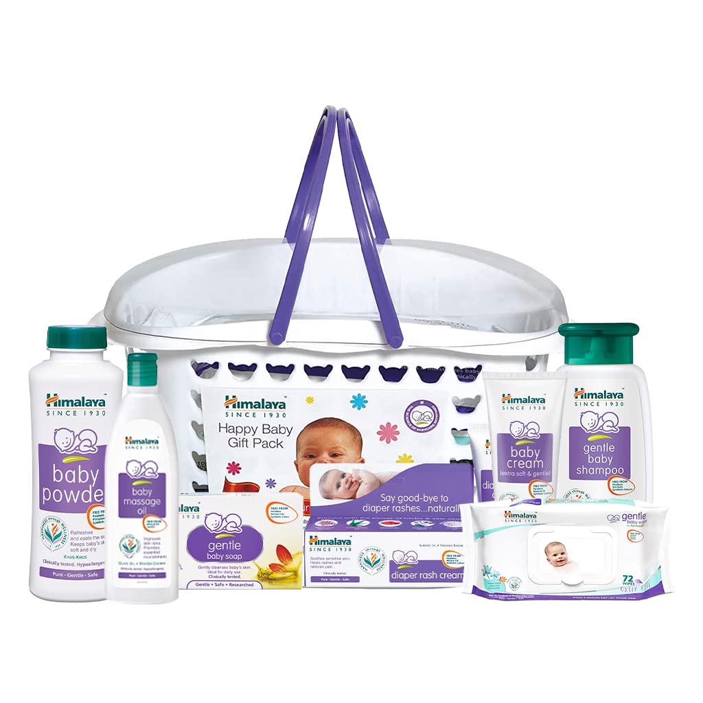 Himalaya Baby Gift Pack Basket,Pack of 1 set,white