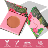 DAUGHTER EARTH High Coverage Concealer For Face Makeup, Lightweight & Breathable Silicone Free 100% Vegan Make Up, Creaseless Finish | Pro Concealer With Bakuchiol | Mocha, Natural, Powder