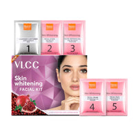 VLCC Skin Whitening Facial Kit - 25g X 3 (75g) (Pack of 3) | Pore Minimizing, Exfoliating and Brightening Skin | Helps Brighten Skin Tone | Even Complexion With Comfrey & Turmeric.