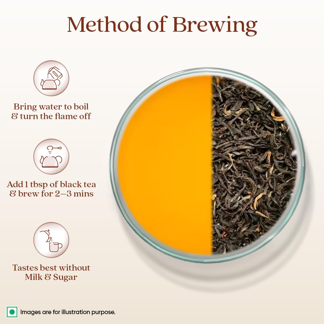 1868 by TATA Tea Darjeeling Rare Wonder, Pure Darjeeling Black Tea, Hand Rolled, Whole Loose Leaf, Second Flush, Muscatel Flavour, From House of TATA (25 Cups/50g)